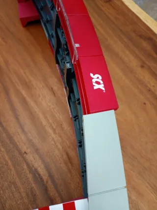 Scalextric puente con luz pista gris moderna