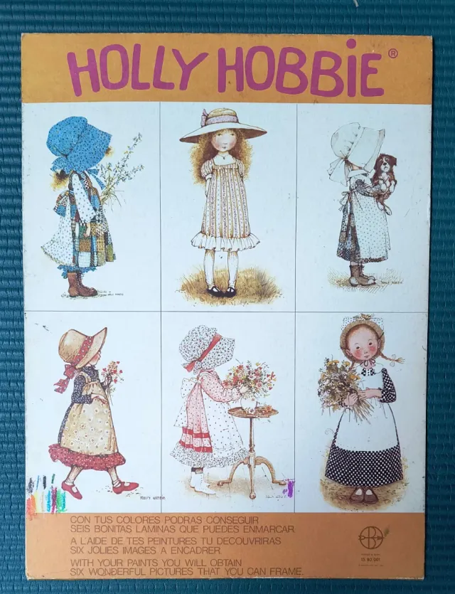 Laminas Vintage Holly Hobbie para Colorear