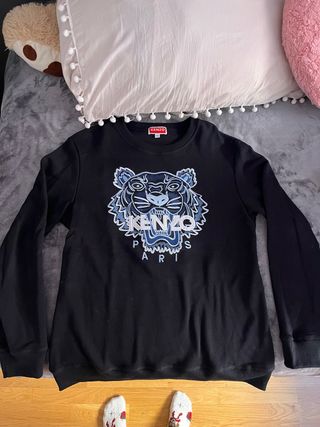 Sudadera Kenzo Paris Negra y Azul