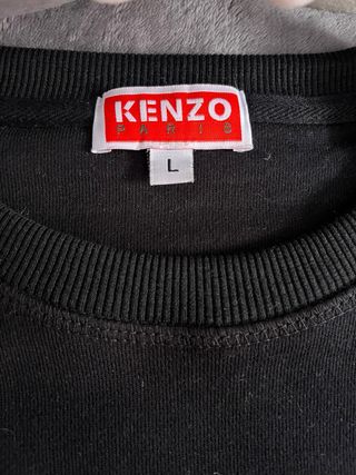 Sudadera Kenzo Paris Negra y Azul