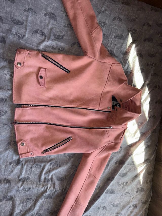 Chaqueta Biker Rosa