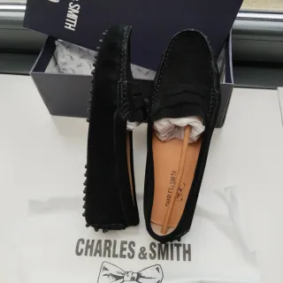Mocasines ante mujer Charles & Smith negros n*39