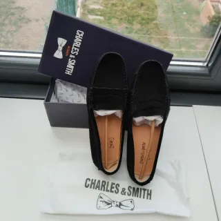 Mocasines ante mujer Charles & Smith negros n*39