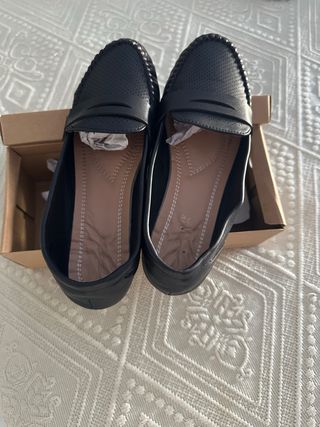 Mocasines negros señora talla 40