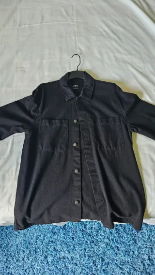 Camisa vaquera Zara Negra Talla M