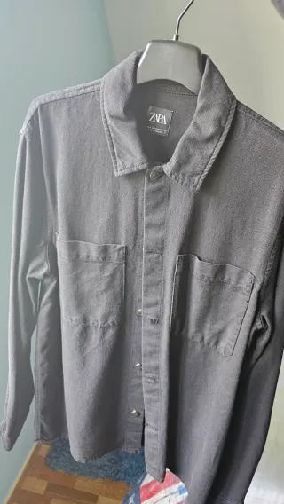 Camisa vaquera Zara Negra Talla M
