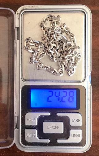 Cadena Plata Ley Grande + Regalo