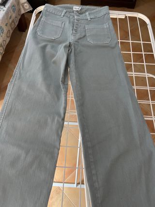 Pantalón vaquero verde Nicoli