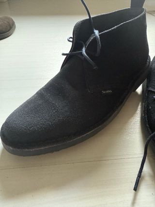 Botines ante Scotta azules