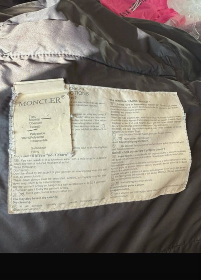 Piumino unisex nero taglia 3 per moncler 46/48