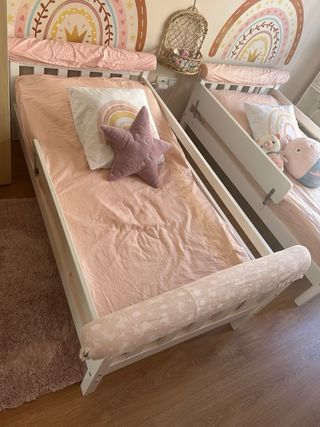 Camas infantiles blancas (2 unidades)