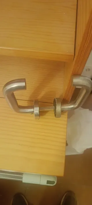 6 Manillas Puerta Acero Inoxidable con picaporte