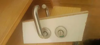 6 Manillas Puerta Acero Inoxidable con picaporte