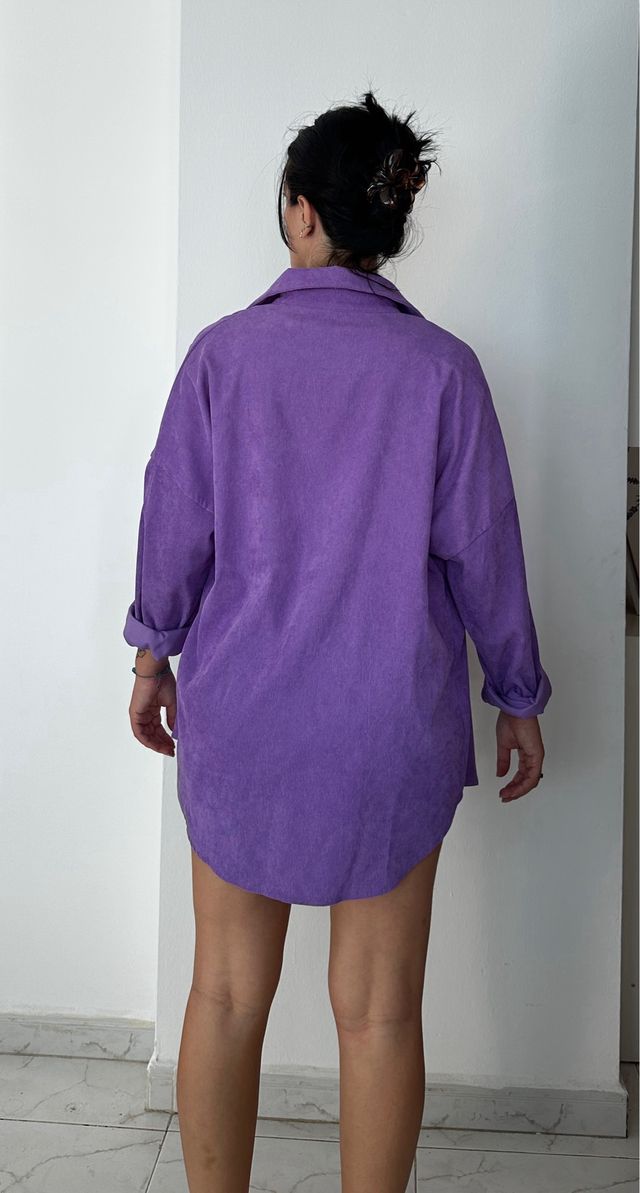 Sobrecamisa Morada Oversize