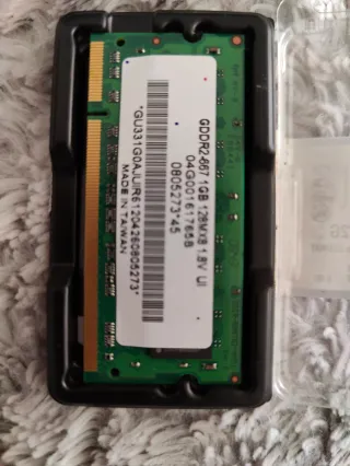 Memoria RAM Samsung 1GB DDR2 para portátil