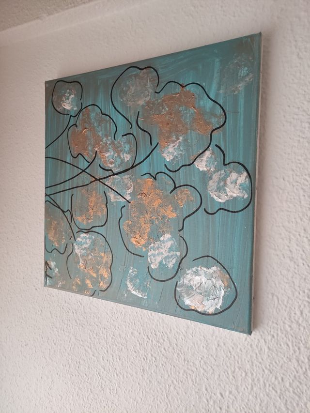 Cuadro decorativo color azul