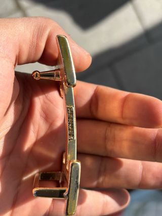 Hebilla cinturón Hermes dorada