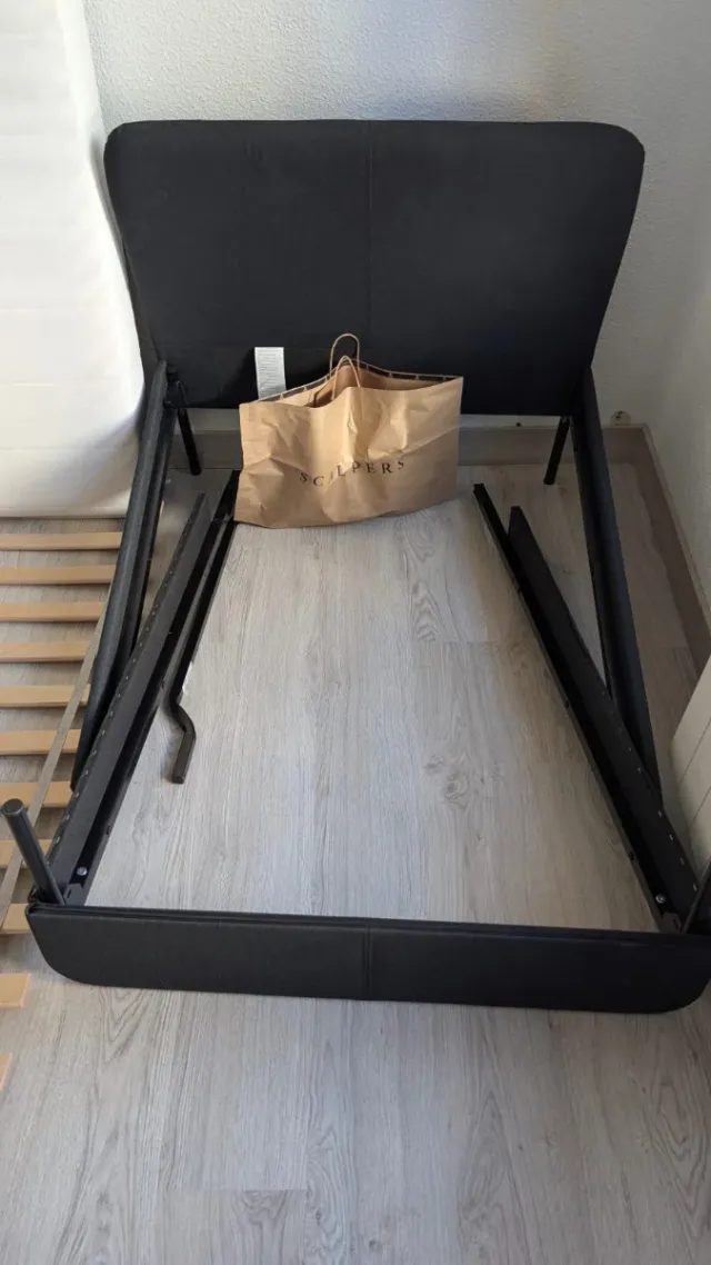 Cama IKEA UNIPERSONAL SLATTUM + Colchón 90 x 200