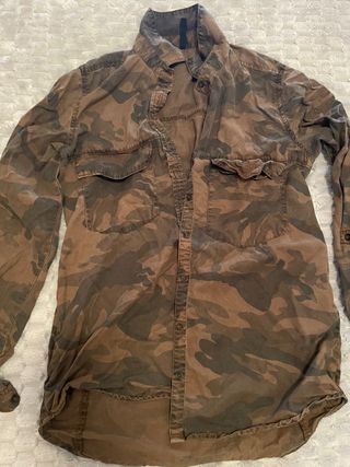 Camisa Camuflaje Marrón y Verdejo