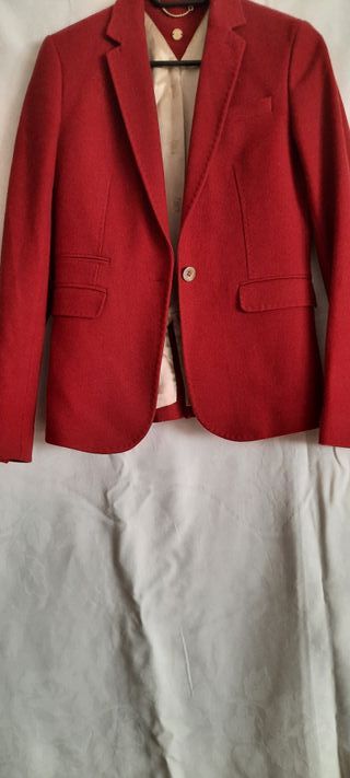 Chaqueta americana roja