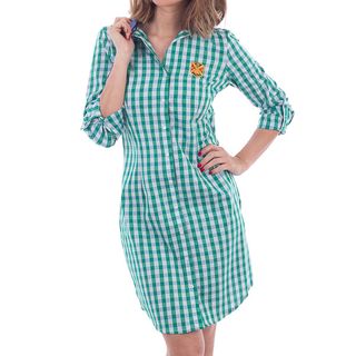Vestido Polo Club cuadros verde T.38