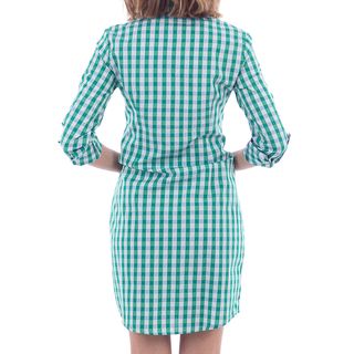 Vestido Polo Club cuadros verde T.38