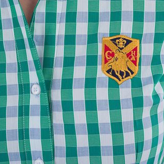 Vestido Polo Club cuadros verde T.38