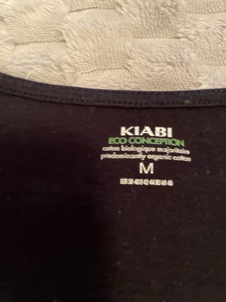 Camiseta KIABI manga larga negra talla M