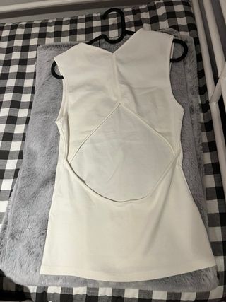 Top Zara Blanco Talla L