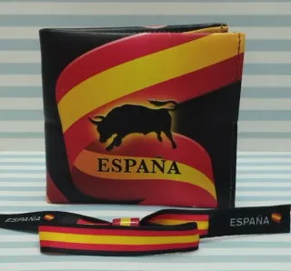 REBAJA: CARTERA BILLETERA ESPAÑA+ REGALO PULSERA