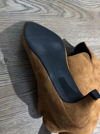 Botines tacón marrón