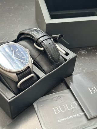 Reloj Bulova Lunar Pilot Cronógrafo Negro