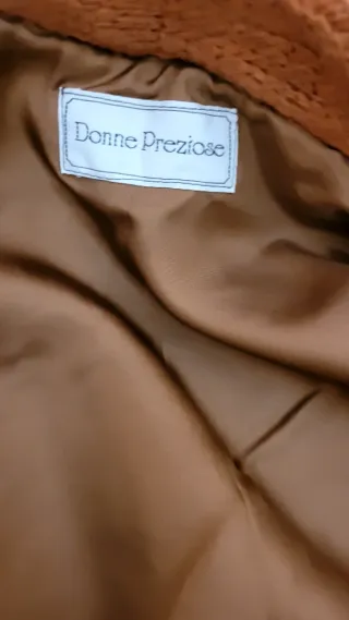 Cappotto in lana a righe