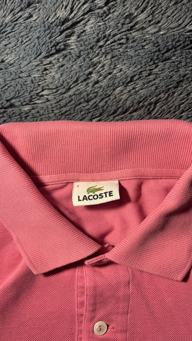 Polo Lacoste Original Rosa en Perfecto Estado