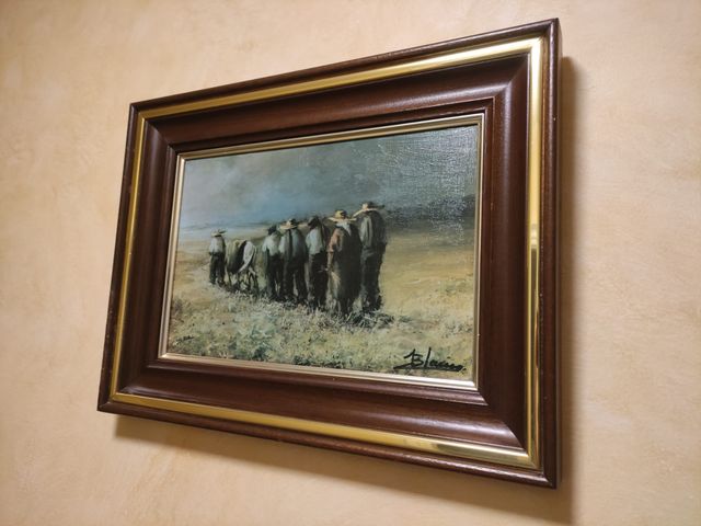 Cuadro escena labranza