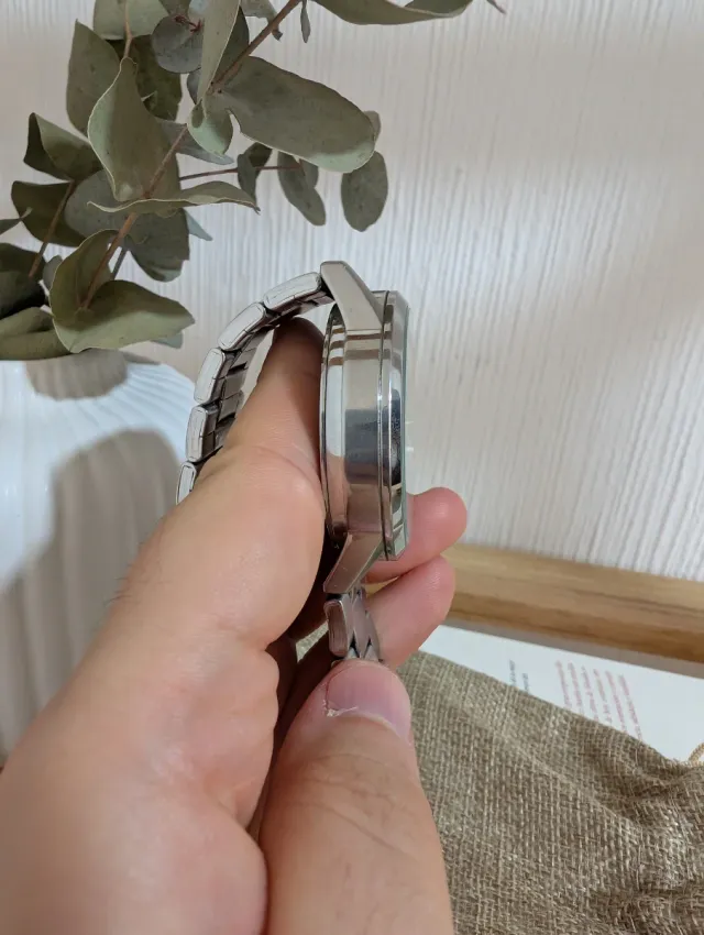 Lorus Chronograph VD57-X114 Esfera Blanca Acero