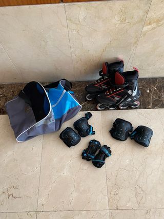 kit completo Patines en línea y protecciones