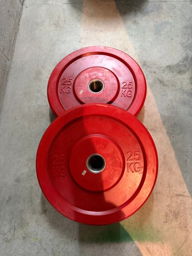 Disco Bumper GiveMeFit 25 kg Rojo 50mm