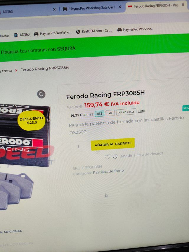 Pastillas Ferodo DS2500 FRP3085H