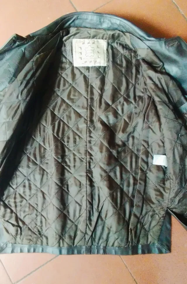 Giacca in pelle marrone vintage