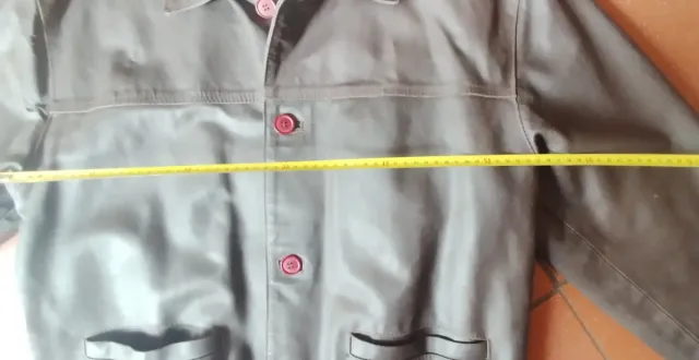 Giacca in pelle marrone vintage