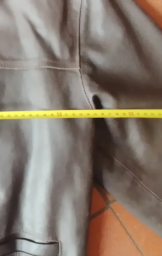 Giacca in pelle marrone vintage