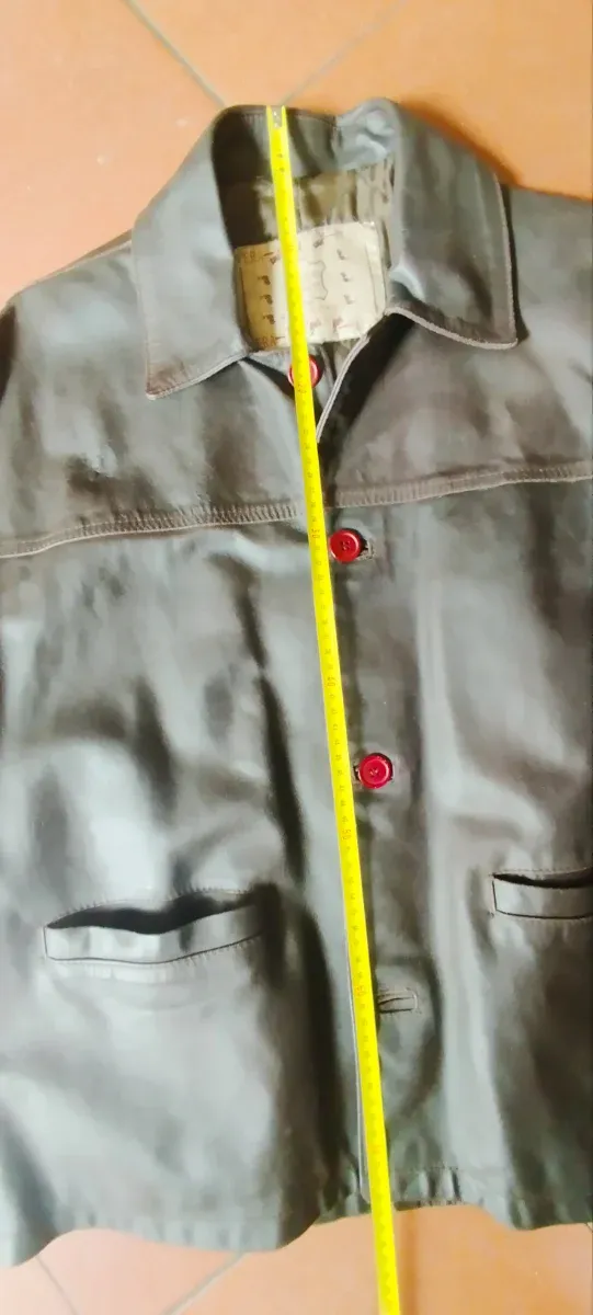 Giacca in pelle marrone vintage