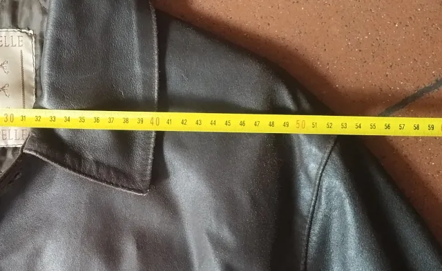 Giacca in pelle marrone vintage