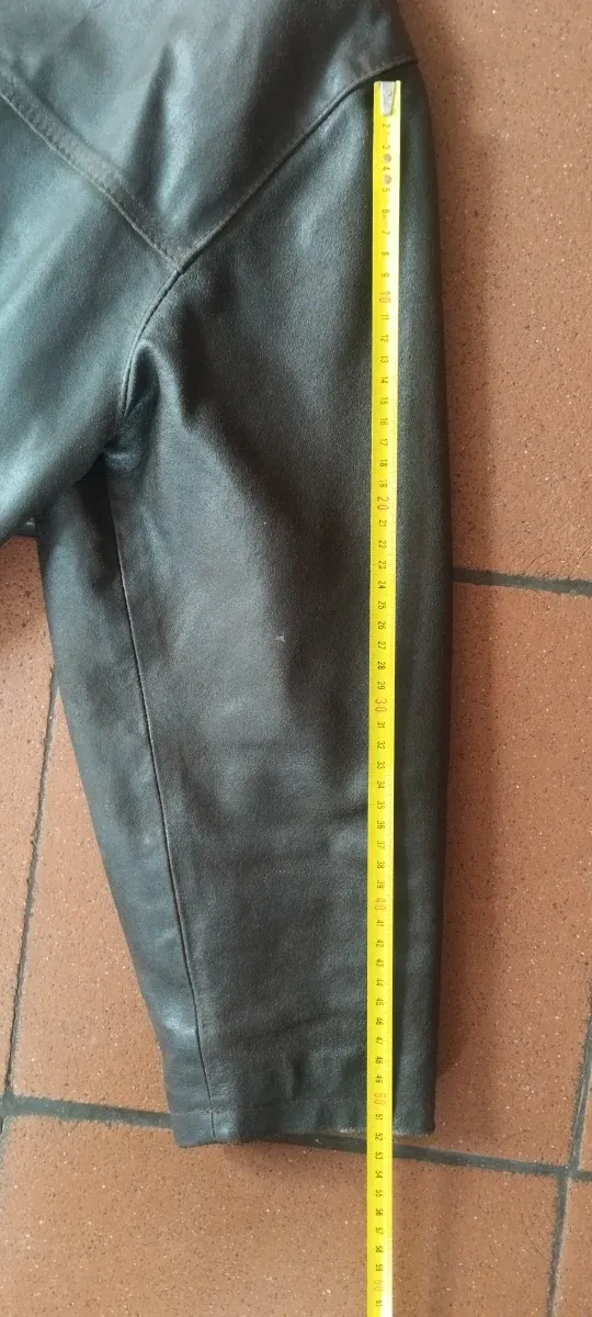 Giacca in pelle marrone vintage