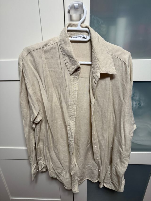Camisa Stradivarius Beige Talla XS