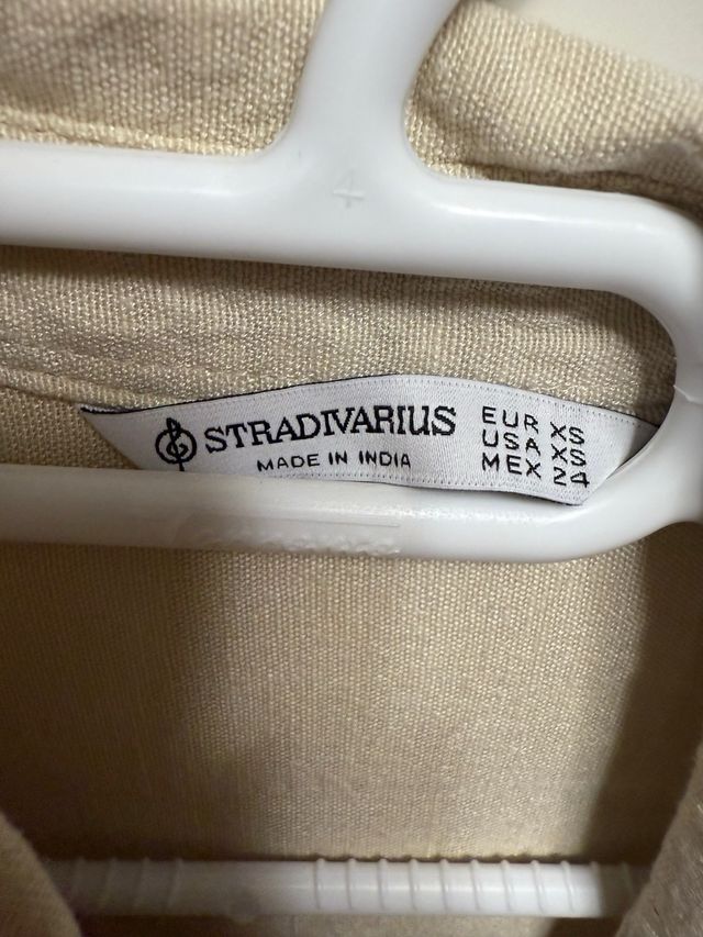 Camisa Stradivarius Beige Talla XS