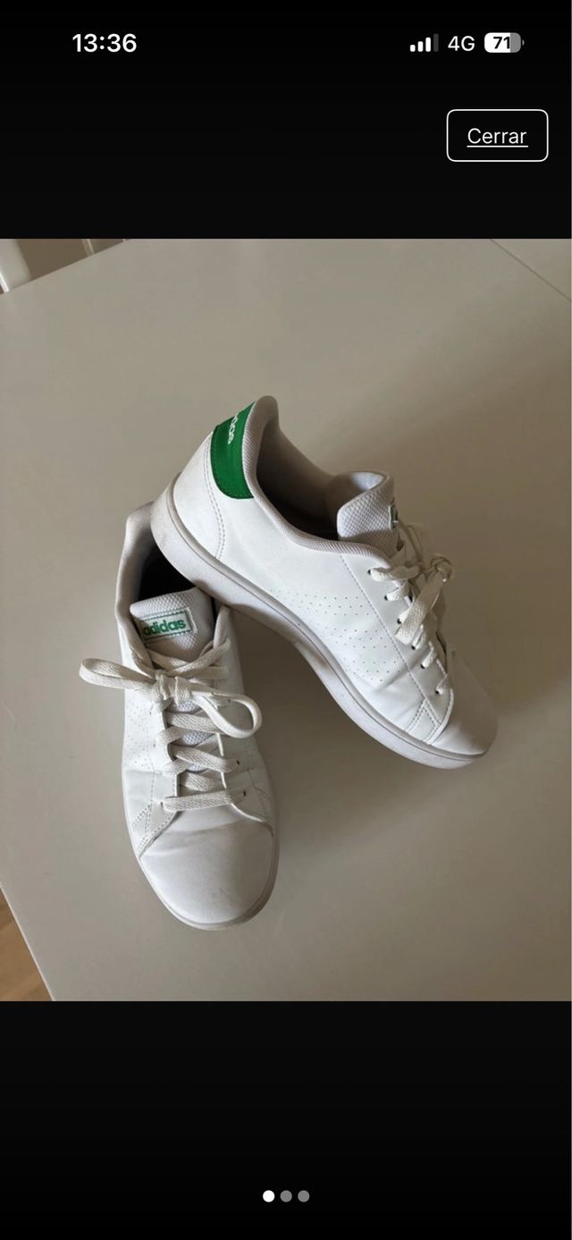 Zapatillas Adidas Blancas y Verdes