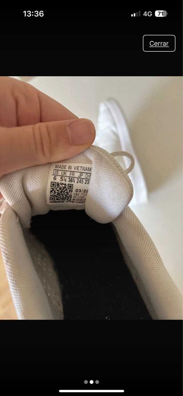 Zapatillas Adidas Blancas y Verdes