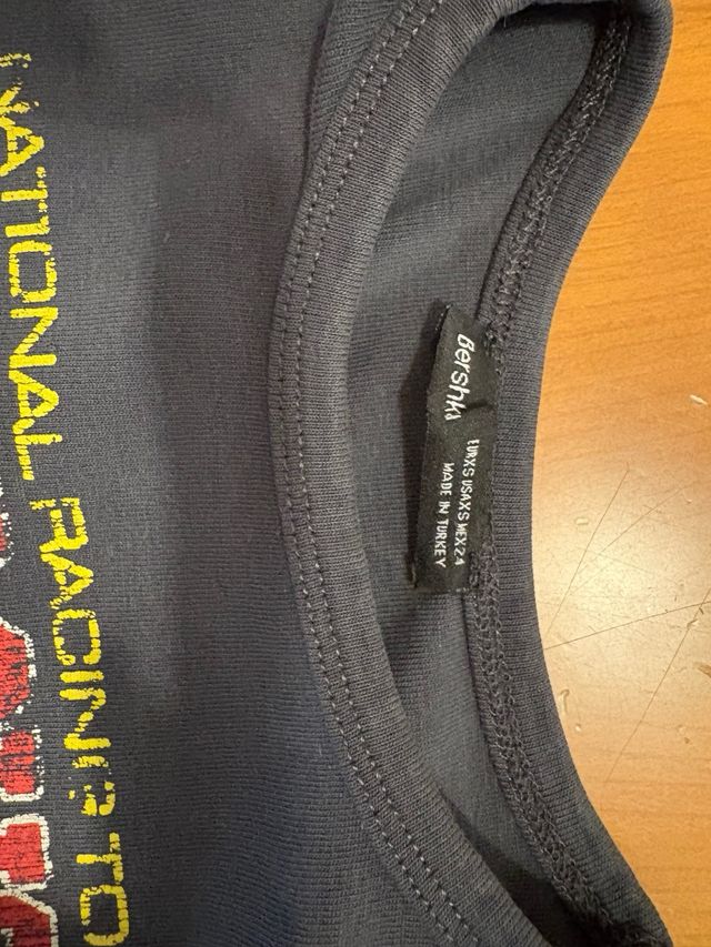 Camiseta Bershka Moto Racing Tour 89